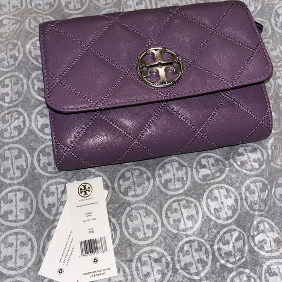 SOLD TORY BURCH Willa Chain Wallet - Picture 1 of 6